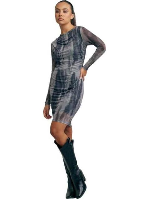 VESTIDO MESH MANGA LARGA NEGRO HOLLY LAND