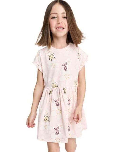 VESTIDO ESTAMPADO APLICACIONES CORAL WINNIE THE POOH
