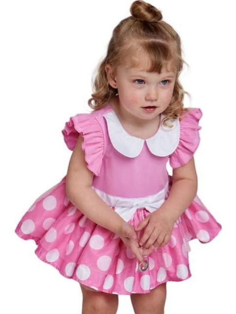 VESTIDO ESTAMPADO APLICACIONES ROSA DISNEY BABY