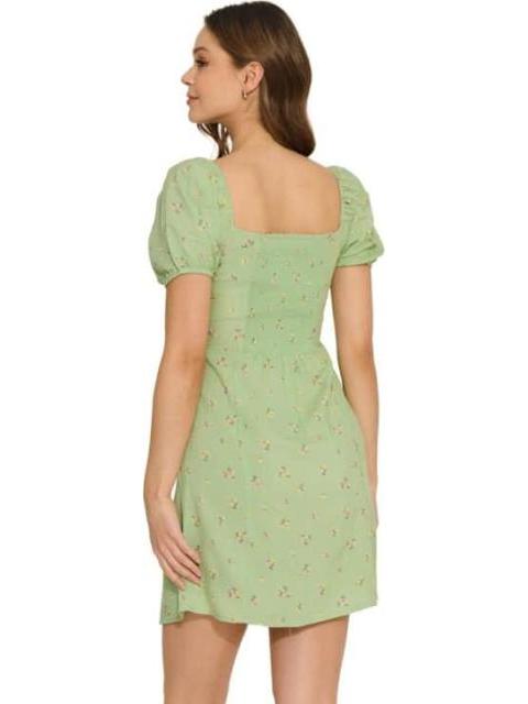 VESTIDO ESTAMPADO VERDE HOLLY LAND