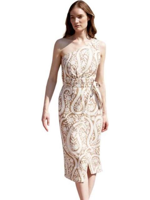 VESTIDO LARGO ASIMETRICO CAFE HOLLY LAND