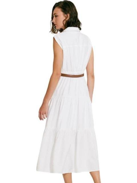 VESTIDO LARGO CAMISERO BLANCO HOLLY LAND