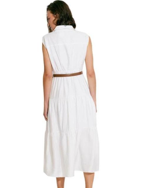 VESTIDO LARGO CAMISERO BLANCO HOLLY LAND
