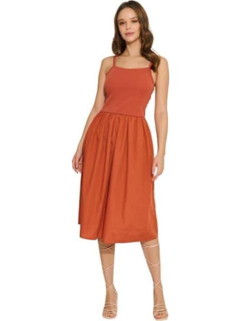 VESTIDO LARGO CON COPAS NARANJA HOLLY LAND