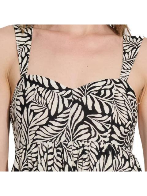VESTIDO LARGO ESTAMPADO NEGRO HOLLY LAND