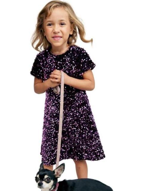 VESTIDO LENTEJUELAS ROSA HOLLY LAND KIDS