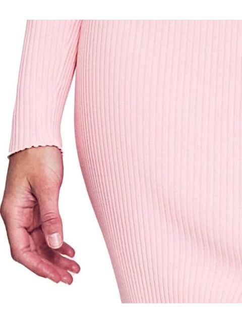 VESTIDO MIDI TEJIDO ROSA SAO PAULO