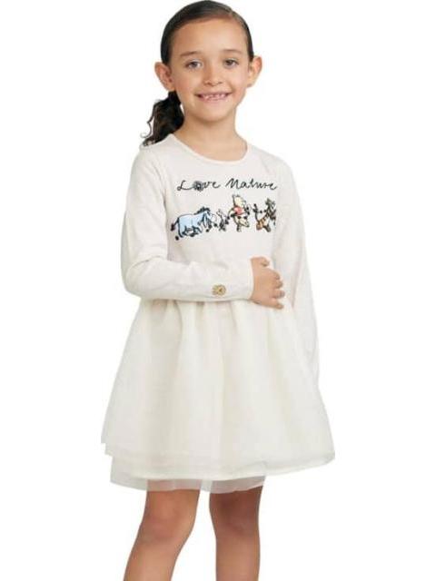 VESTIDO NIÑA BEIGE WINNIE THE POOH