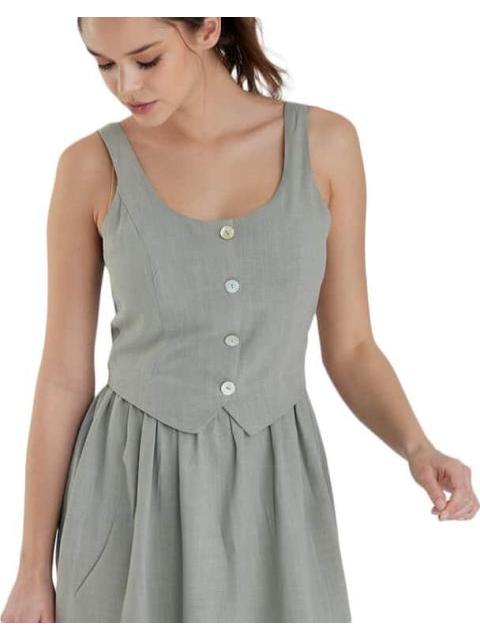 VESTIDO SIN MANGAS AZUL MENTA HOLLY LAND