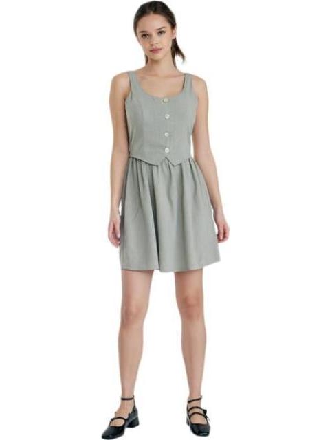VESTIDO SIN MANGAS AZUL MENTA HOLLY LAND