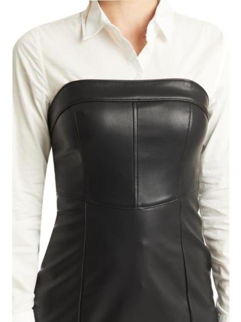 VESTIDO EFECTO PIEL NEGRO HOLLY LAND