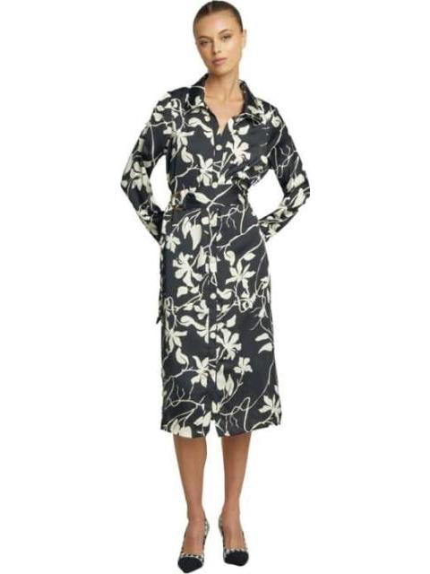 VESTIDO CAMISERO FLORES NEGRO HOLLY LAND