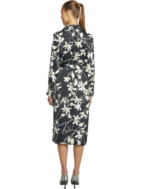 VESTIDO CAMISERO FLORES NEGRO HOLLY LAND