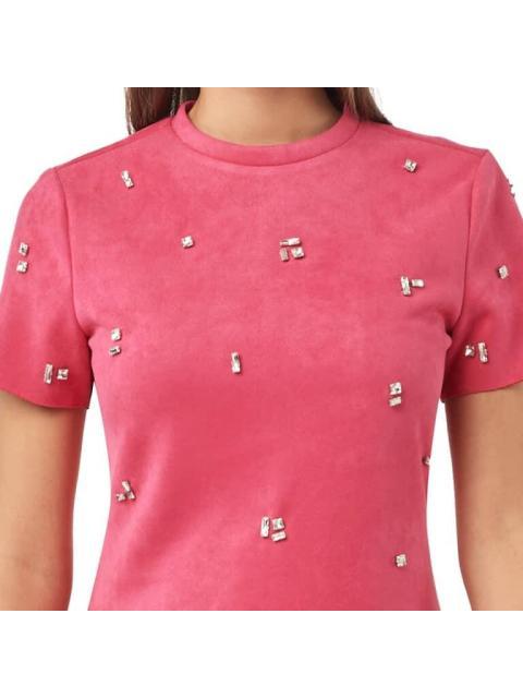 VESTIDO CON PEDRERIA ROSA HOLLY LAND