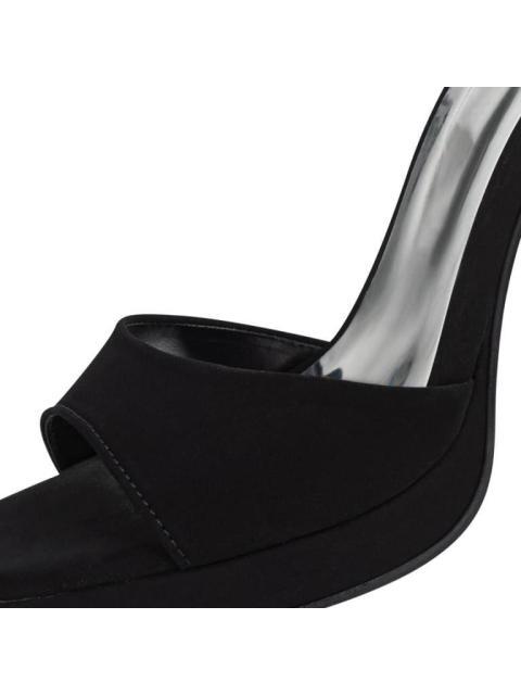 SANDALIA TACON PLATAFORMA BRILLOS NEGRO MOLTO BELLO
