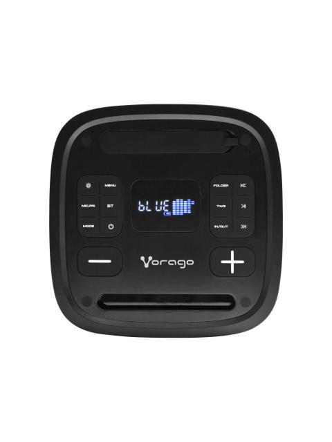 VORAGO BOCINA KSP-580 KARAOKE SPEAKER BLUETOOTH INALAMBRICO USB NEGRO