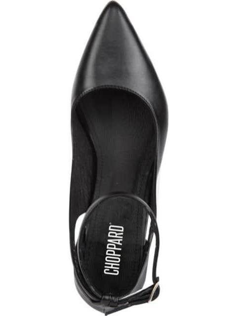 ZAPATILLA DE PIEL CON PULSERA NEGRO CHOPPARD