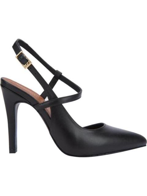 ZAPATILLA DE PIEL DESTALONADA NEGRO CHOPPARD