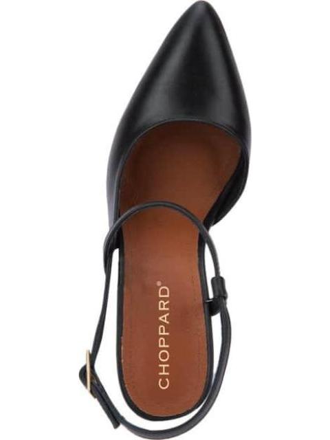 ZAPATILLA DE PIEL DESTALONADA NEGRO CHOPPARD