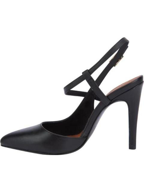 ZAPATILLA DE PIEL DESTALONADA NEGRO CHOPPARD