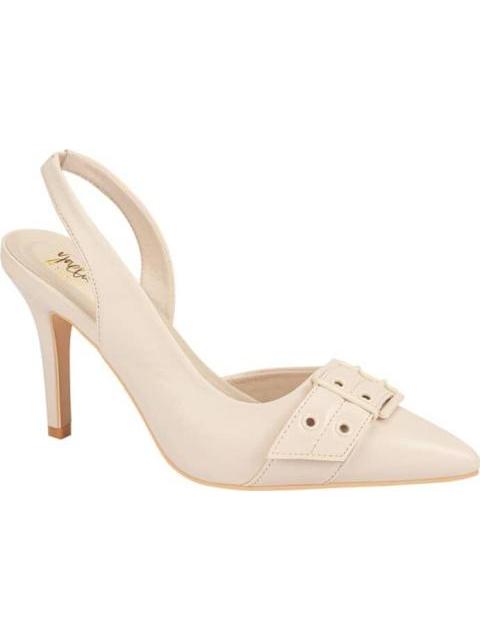 ZAPATILLA DESTALONADA TACON MEDIO HUESO YAELI FASHION