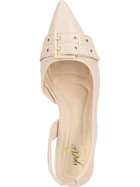 ZAPATILLA DESTALONADA TACON MEDIO HUESO YAELI FASHION