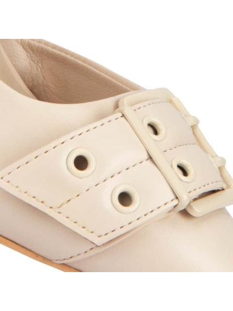 ZAPATILLA DESTALONADA TACON MEDIO HUESO YAELI FASHION