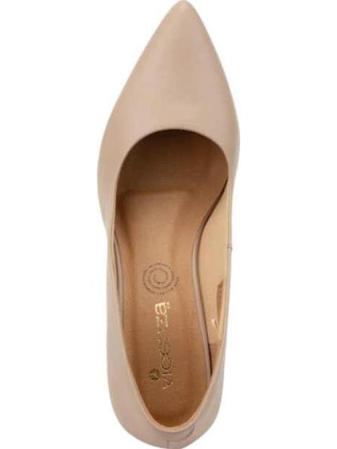 ZAPATILLA DE PIEL TACON MEDIO NUDE VICENZA