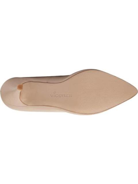 ZAPATILLA DE PIEL TACON MEDIO NUDE VICENZA