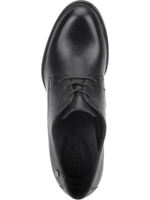 ZAPATO DE PIEL TACON MEDIO NEGRO FLEXI