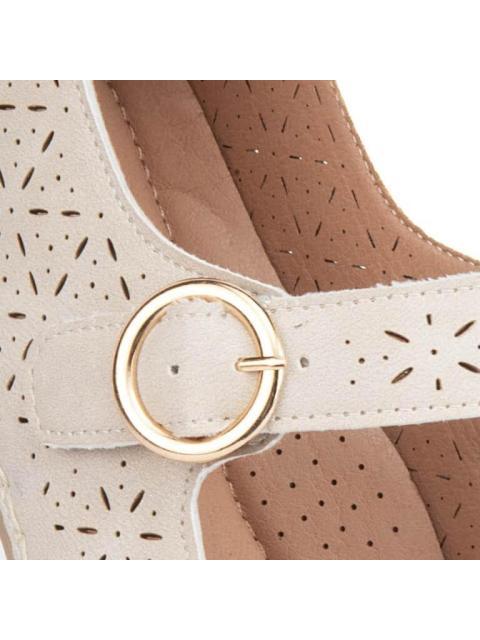 ZAPATO PERFORADO BEIGE SHOSH