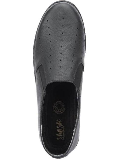 ZAPATO SLIP ON ARTESANAL NEGRO SHOSH CONFORT