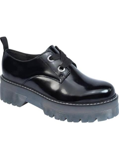 ZAPATO SUELA TRASLUCIDA NEGRO VI LINE FASHION