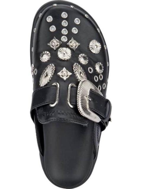 ZAPATO ZUECO CON ESTOPEROLES NEGRO BELINDA PEREGRIN