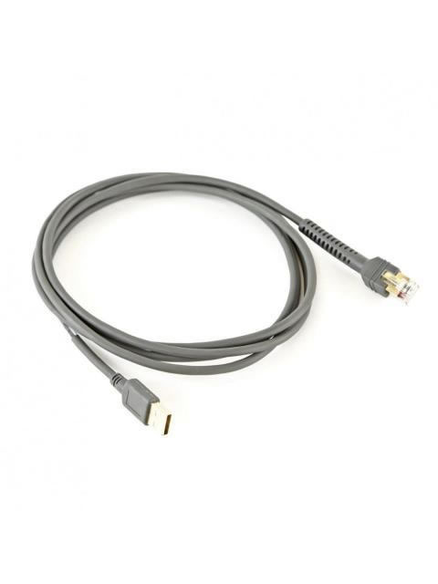 ZEBRA CABLE USB MACHO - EAS MACHO 2.1 METROS NEGRO